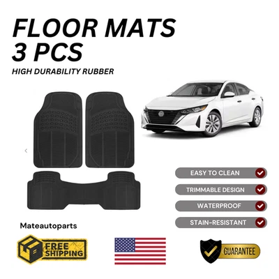 Juego completo de 3 alfombrillas coche Nissan Sentra DE ALTA DURABILIDAD RESISTENTE Foto 1 de 4