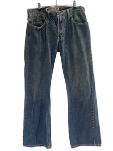 Levis 527 Size W33 L 32 Men’s Medium Wash Low Bootcut Black Label Denim Jeans - Picture 1 of 14
