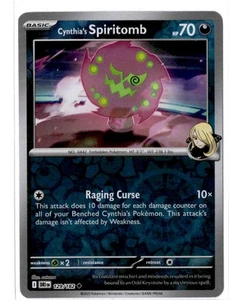 Cynthia's Spiritomb - 129/182 - Reverse Holo - Pokemon Destined Rivals - Picture 1 of 1