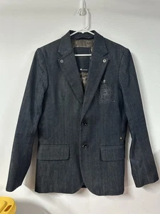 G Star Raw Denim Blazer Shield M Dark Blue Indigo G-Star Jacket Men’s - Picture 1 of 12