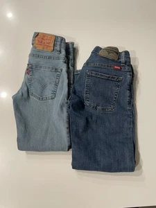 Boys Jeans Bundle - Size 8 - Levi’s and Wranglers - Light And Medium Wash - Picture 1 of 9
