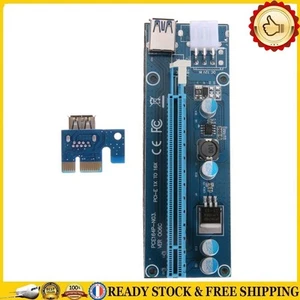 1 x PCI-E 16 x mines Machine Extender Riser adaptateur avec câble 15 broches-6 b - Afbeelding 1 van 11