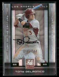 Tony Delmonico 2008 Donruss Elite Extra Edition Turn of the Century Auto 17/744 - Picture 1 of 2