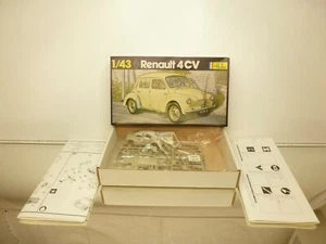 HELLER 174 RENAULT 4CV - PLASTIC UNBUILT KIT 1:43 - VERY GOOD IN BOX - - Foto 1 di 6