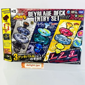 BEYBLADE BB-75 BB75 BEY BLADE DECK ENTRY SET NEW TAKARA TOMY JAPAN IMPORT - Picture 1 of 16