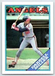 DARRELL MILLER California Angels 1988 Topps Baseball Card B62 - Picture 1 of 2