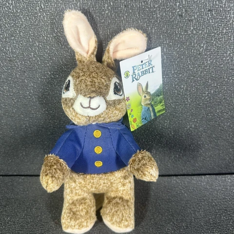 PETER RABBIT MOVIE PLUSH BACKPACK CLIP KEYCHAIN Stuffed Animal Toy Bunny Keyfob Cover