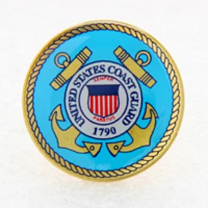 Coast Guard Pin 1" (Made in USA) selten - Bild 1 von 2