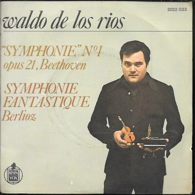 45 TOURS / 7" SINGLE CLASSIQUE--WALDO DE LOS RIOS--SYMPHONIE N° 1 BEETHOVEN - Photo 1/2
