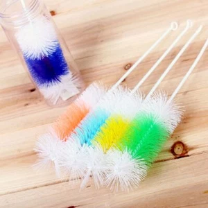 Baby Long Handle Washing Cleaner Bottle Brush Cleaning Tool Scrubbing Brushes - Picture 1 of 8