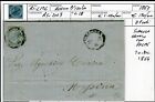 1863 Kingdom D'italia History Postal 15 C De The Rue Syracuse Ri-L126
