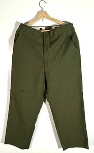 Vintage 1950’s Military M-1951 Wool Field Trousers Green Military Korean War Med - Picture 1 of 14