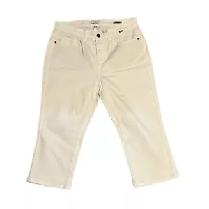 Judy Blue Jean Capris Womens Plus Size 22W White Skinny Mid Rise - Picture 1 of 10