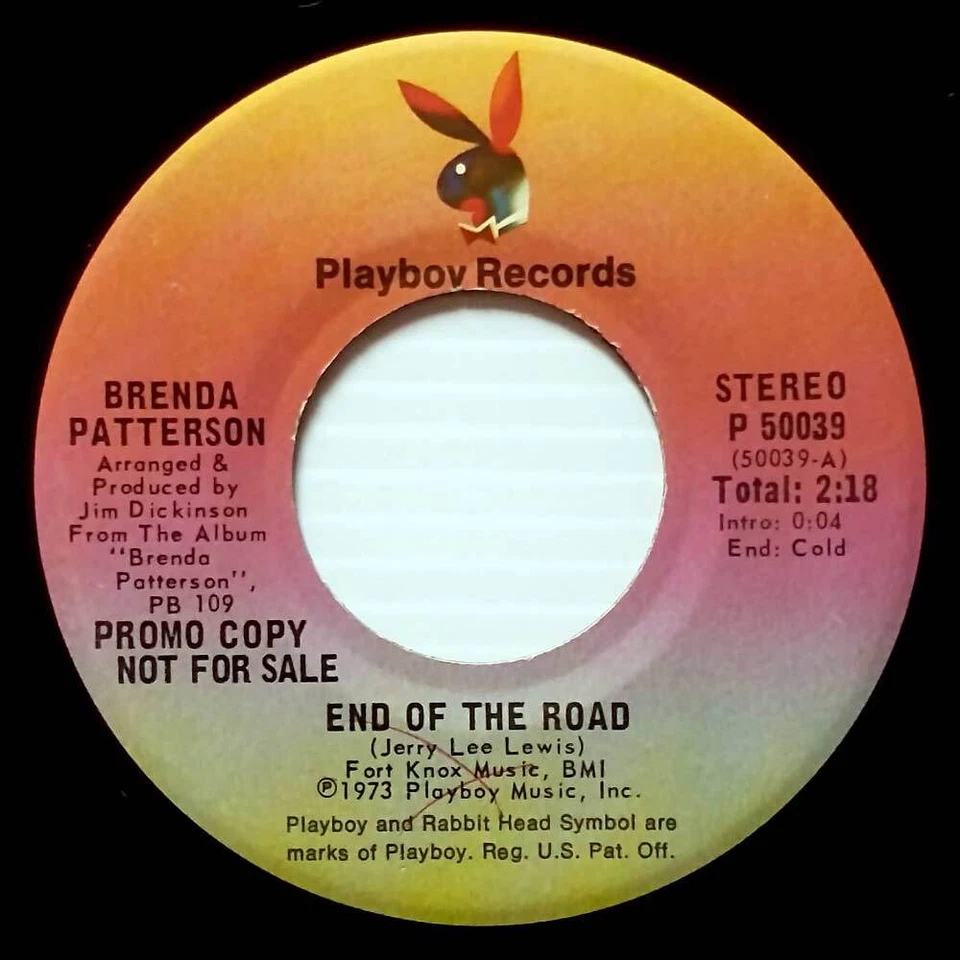 Brenda Patterson - End of the Road (Mono/Stereo) [7" 45 rpm Promo] - Image 1 of 1