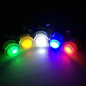 5pcs Arcade Game LED Buttons DC 5V And 12v Illuminated With Microswitch - Picture 1 of 9