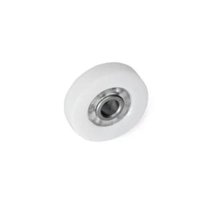 Rullo scorrevole (acciaio/plastica), diametro 22 mm, foro 8 mm, cilindrico - Foto 1 di 2