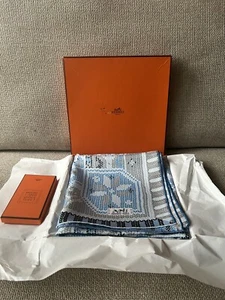 Hermes Au Coin Du Feu Silk Scarf - Picture 1 of 10