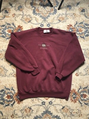 Vintage MJ Soffe Alaska Sweater Made In Usa Mens XL Maroon - Image 1 of 4