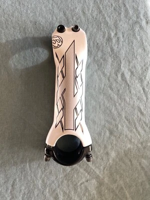 Bontrager XXX Carbon Stem 100 mm 7 degree 31.8 gloss white light road bike - Image 1 of 4