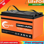 12V 100Ah Lifepo4 Deep Cycle Lithium Battery W/Bms For Rv Marine Off-Grid Lot Us