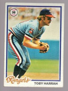 1978 Topps Toby Harrah Baseball Card Texas Rangers