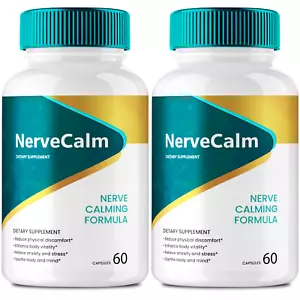(2 Pack) Nerve Calm Blood Capsules, NerveCalm Blood Formula Support Pills - Picture 1 of 3