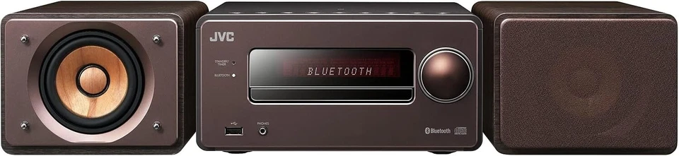 JVC Kenwood Compact Audio System WOOD CONE EX-S55-T USB CD Player Bluetooth NEW - Image 1 of 4