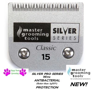 MASTER GROOMING TOOL SILVER 15 BLADE*Fit Oster A5 A6 Many Wahl,Andis Pet Clipper - Picture 1 of 1