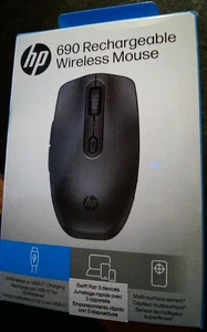 Ratón inalámbrico recargable HP 690 - negro. Par de 3 dispositivos Swift. Multi-superficie. - Imagen 1 de 7