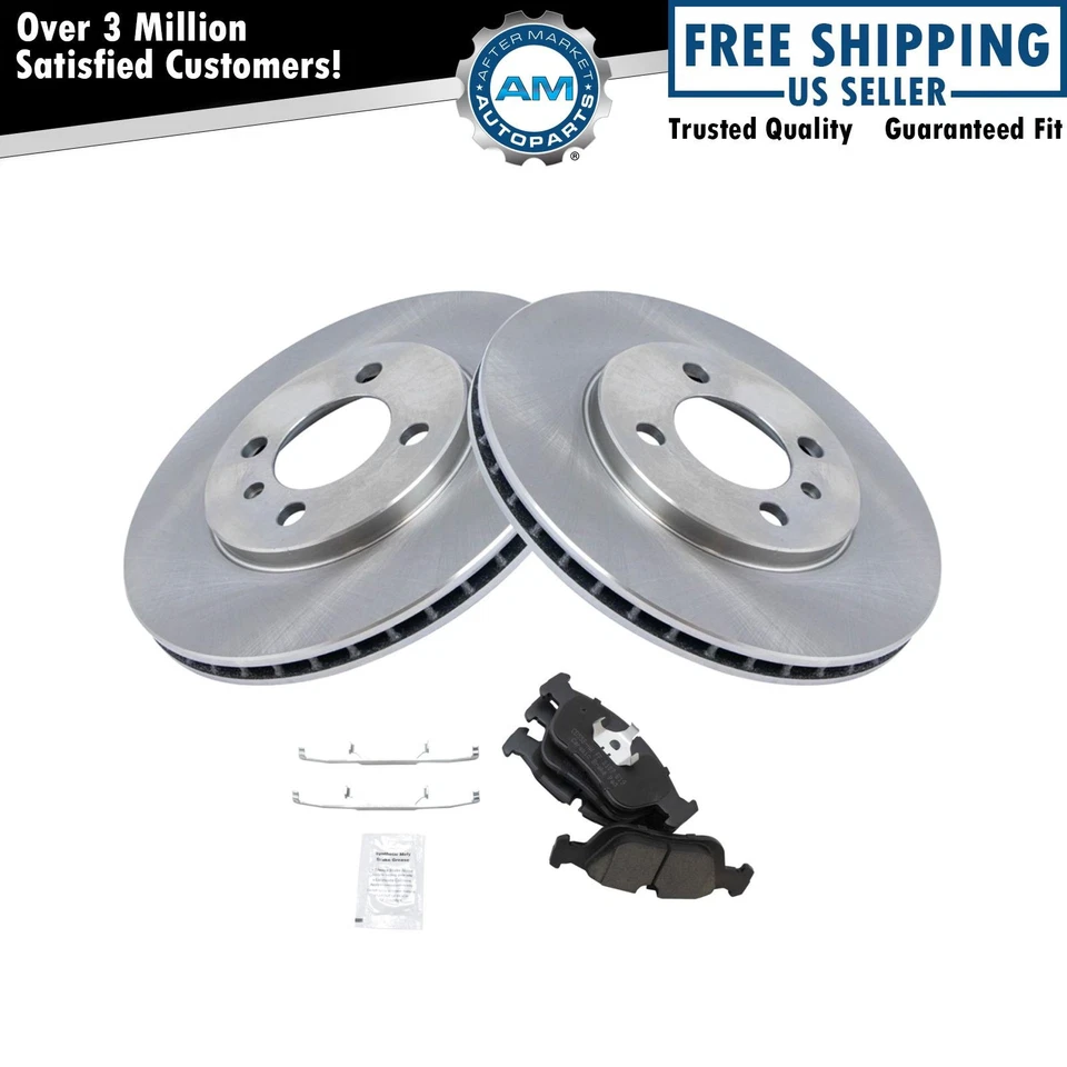 Kit de pastillas de freno delanteras y rotor de cerámica para BMW 325i 1992-1993 Foto 1 de 4