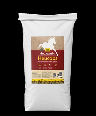deuka deukavallo Heucobs 25kg Pferdefutter melassefrei Raufutter u. Heuergänzung - Bild 1 von 2