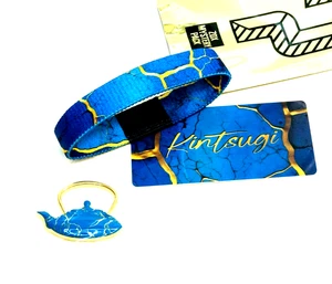 Pulsera ZOX **KINTSUGI** Plateada Única Med Goldie con Tarjeta e Imán de Lámpara Genie - Imagen 1 de 3