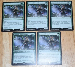 MTG 5x Legendary Elf Warrior DWYNEN, GILT-LEAF DAEN - Bild 1 von 2