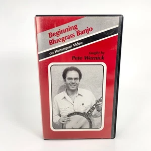 Beginning Bluegrass Banjo -Pete Wernick (Vtg 1985 Homespun Video, Clamshell VHS) - Picture 1 of 7