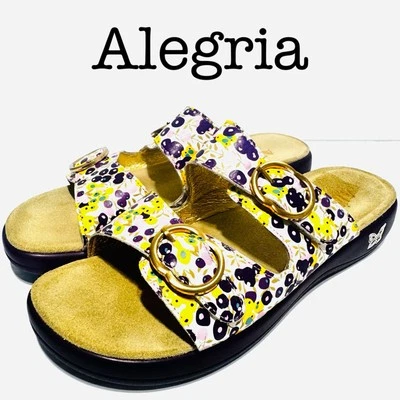 Sandalias Alegria Jade Berry Dulces Multicolor con Hebillas Doradas Talla 42 Foto 1 de 4