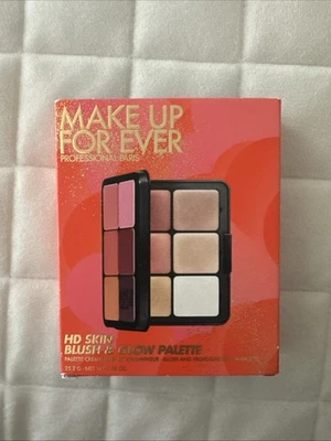 MAKE UP FOR EVER HD SKIN BLUSH & GLOW HIGHLIGHT CREAM PALETTE NEW BOXED - Image 1 of 4