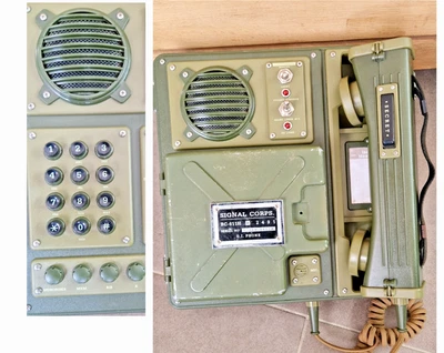 TELEPHONE USA DGPT G.I. ARMY ARMEE PHONE SIGNAL CORPS DC611 MILITAIRE 90'S - Photo 1/4