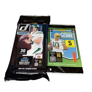 Paquete de 30 tarjetas de fútbol americano Donruss 2024 Fat Pack y marcador de fútbol 2025 paquete de 5 tarjetas envío gratuito - Imagen 1 de 4