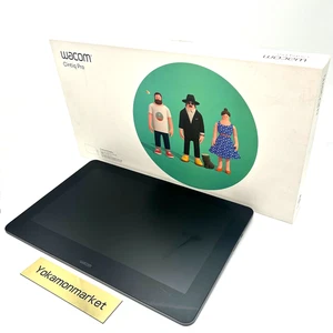 Wacom DTH-1620/K0 Cintiq Pro 16 Inch Pro Graphic LCD Pen Tablet Black F/JPN Used - Picture 1 of 24