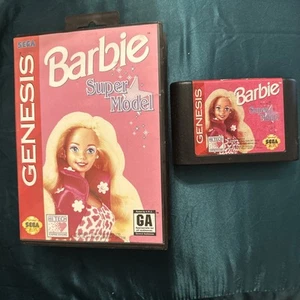 Barbie Super Model (Sega Genesis, 1993) Authentic Game Cartridge only Tested - Picture 1 of 1