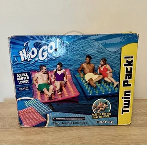 Bestway H2OGO! Double Drifter Lounge Twin Pack Float Lake Pool Brand New - Picture 1 of 6