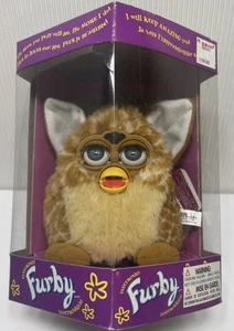 Vintage 1998 Tiger Electronics Furby Giraffe Tan - Blue Eyes Model 70-800 Neu - Bild 1 von 8