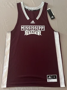 Camiseta deportiva de baloncesto Adidas Mississippi State muestra roja rara nueva con etiquetas talla mediana - Imagen 1 de 16