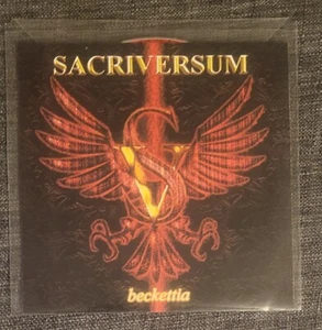SACRIVERSUM 'Beckettia' CD w/ Promo Sheet Death Thrash Gothic Metal RARE - Foto 1 di 3