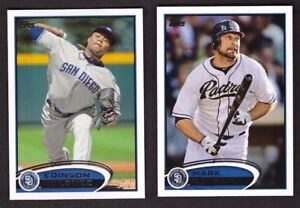 2012 Topps  SAN DIEGO PADRES ~ 29 Card Team Set Series 1 & 2 with Update