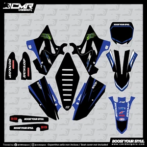 Kit Grafiche per YAMAHA Adesivi In Crystal YZ 125 250 2015 2016 2017 2018 - Imagen 1 de 1