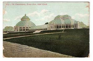 Vintage 1908 Postcard- The Conservatory, Bronx Park, New York- Souvenir Card Co. - Picture 1 of 2