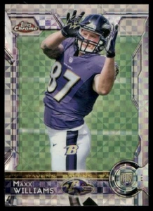 2015 Topps Chrome Xfractor MAXX WILLIAMS #165 BALTIMORE RAVENS ๐ - Foto 1 di 1
