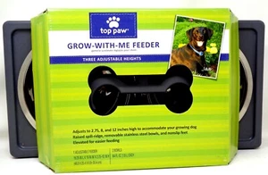TOP PAW Grow With Me Feeder Adjustable Height Dog Bowls (NEW) - Picture 1 of 5