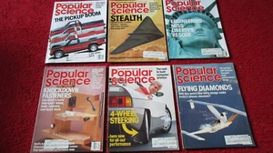 Set 0f 6 - 1986 populäre wissenschaftliche Zeitschriften - Bild 1 von 4